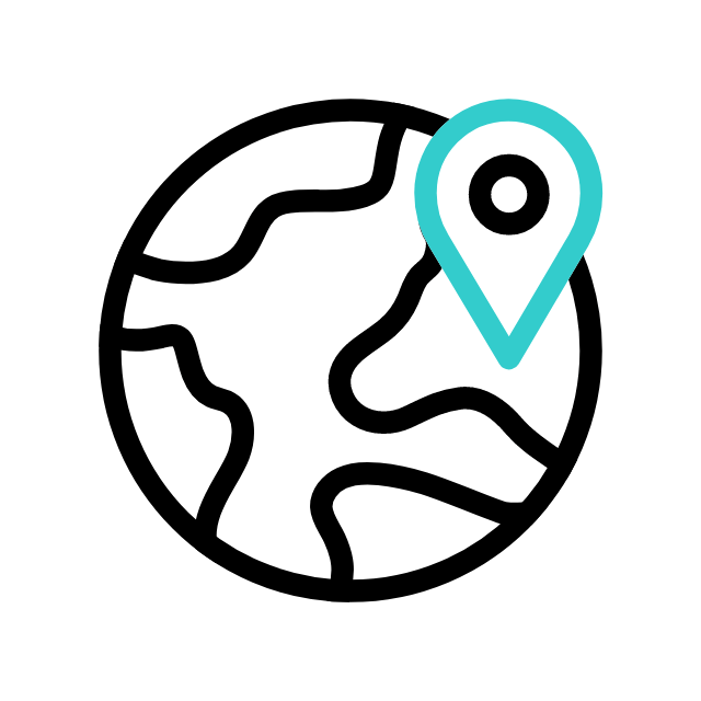 Animation GIF d'une carte montrant la présence des collaborateurs de l'entreprise Abshore sur l'ensemble du territoire